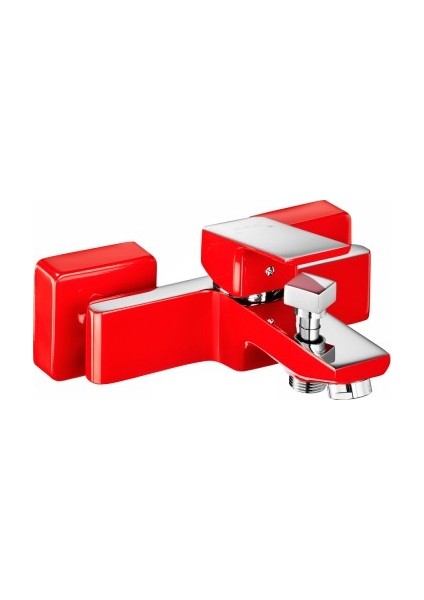 Eca Tiera Banyo Bataryası- Krom Kırmızı 103302469