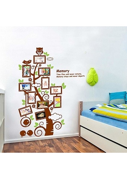 Kt Decoration Foto Albümlü Çerçeveli Ağaç Ev Dekorasyonu Duvar Dekoru Duvar Sticker fiyatları