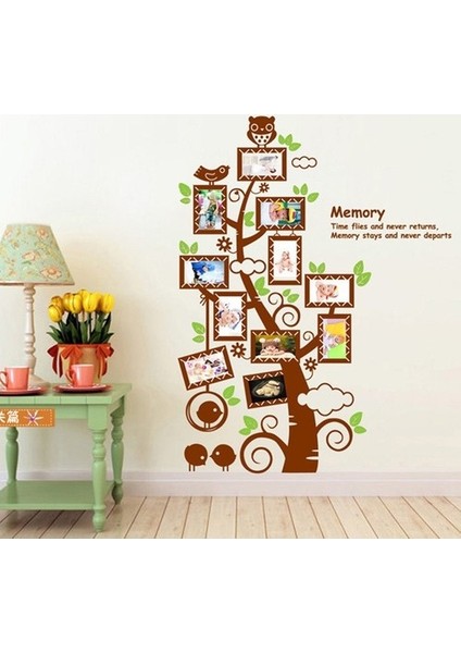 Kt Decoration Foto Albümlü Çerçeveli Ağaç Ev Dekorasyonu Duvar Dekoru Duvar Sticker modelleri