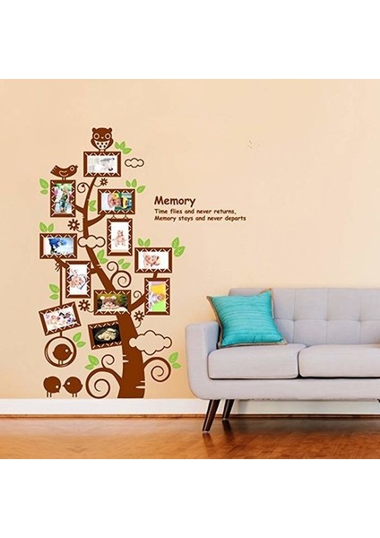Kt Decoration Foto Albümlü Çerçeveli Ağaç Ev Dekorasyonu Duvar Dekoru Duvar Sticker fırsatları