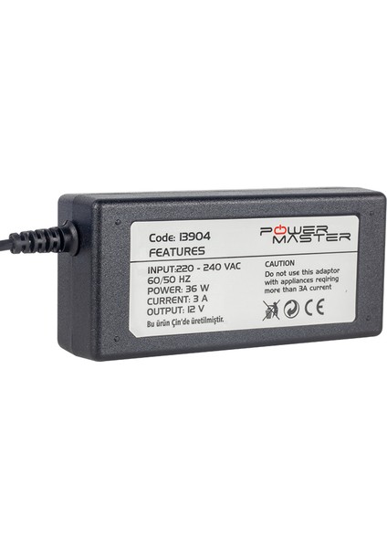 Akü Şarj Cihazı Kısa Devre Aşırı Şarj Korumalı 12V 3A