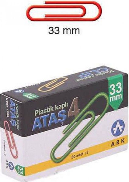 Renkli Ataş 4 33 mm
