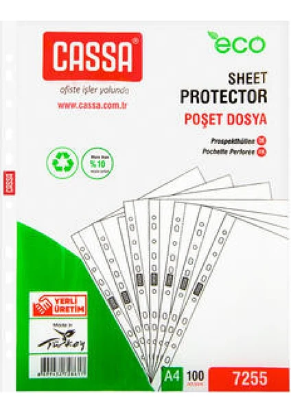 Eco Poşet Dosya 100'lü