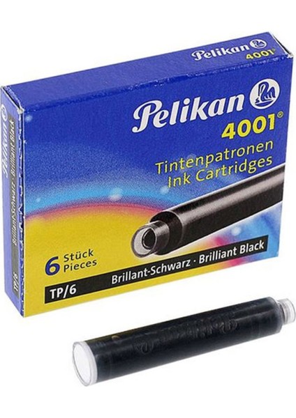 4001 Dolma Kalem Kartuşu 6'lı Mavi