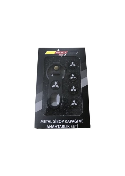 Mıtsubıshı Metal Sibop Kapağı Anahtarlık Seti