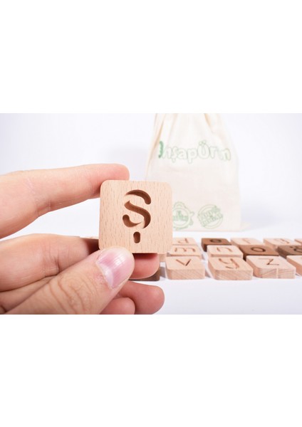 Harf Seti - Doğal Ahşap Tüm Harfler - Eğitici Oyuncak fiyatları