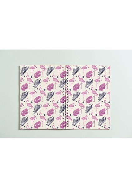 Flamingo Spiralli A5 96 Yaprak Çizgisiz Tasarım Defter Pytkdt9