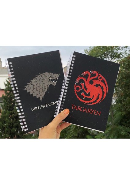 Game Of Thrones Stark Targaryen Defter Spiralli A5 96 Yaprak 2'li