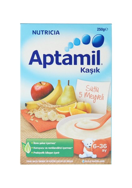 Aptamil Sütlü İrmikli 4 Meyveli Mama 250 gr