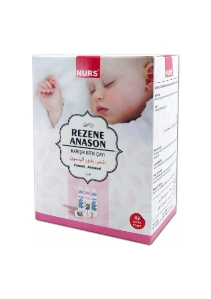 Rezene Anason Çay 42 Li Kar Bitki Süz Poş Nurs