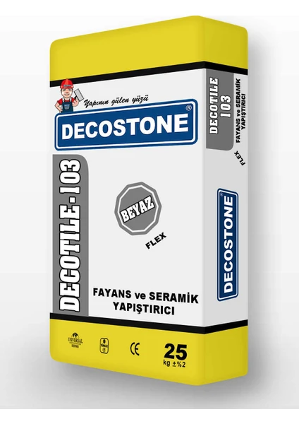 Decostone Fayans Yapıştırıcı Beyaz 1 kg