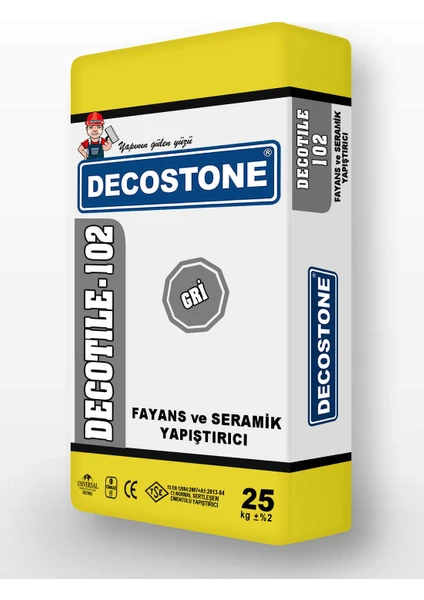 Decostone Fayans Yapıştırıcı Gri 1 kg