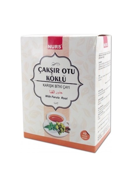 Çakşırotu Kökü Çay 42 Li Kar. Bitki Süz.poş Nurs