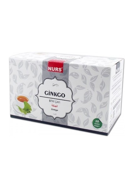 Ginkgo Bitki Çayı 20 Li Süzen Poşet Nurs