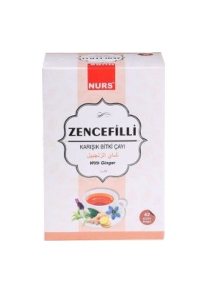 Zencefilli Çay 42 Li Karışık Bitki Süz Poş Nurs