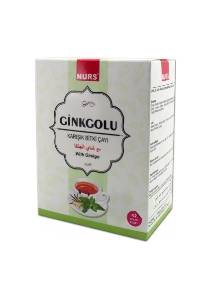Ginkgolu Çay 42 Li Karışık Bitki Süzen Poş Nurs