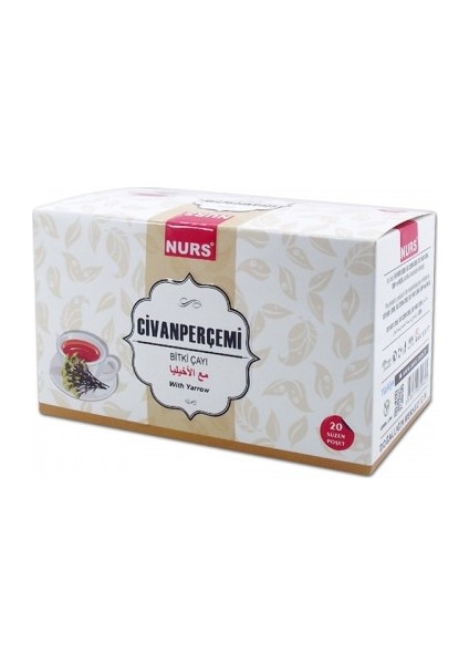 Civanperçemi Bitki Çayı 20 Li Süzen Poşet Nurs