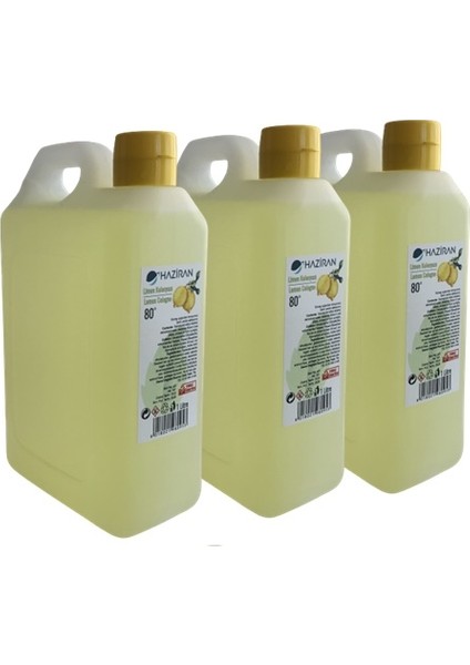 80 Derece Limon Kolonyası 1 lt x 3