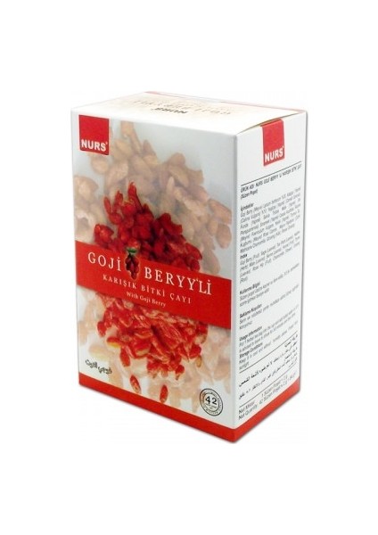 Gojiberi Çay 42 Li Bitki Süz Poş Nurs