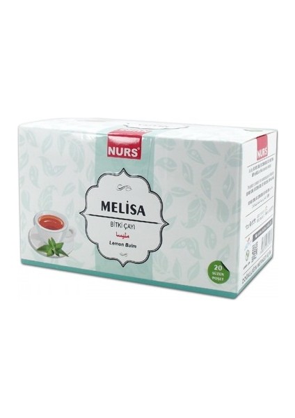 Melisa Bitki Çayı 20 Li Süzen Poşet Nurs