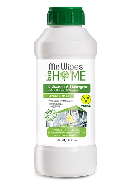 Farması Mr Wıpes Konsantre Jel Bulaşık Makinesi Deterjanı 500 ml