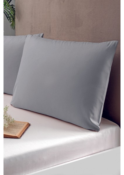 2'li Yastık Kılıfı Gri