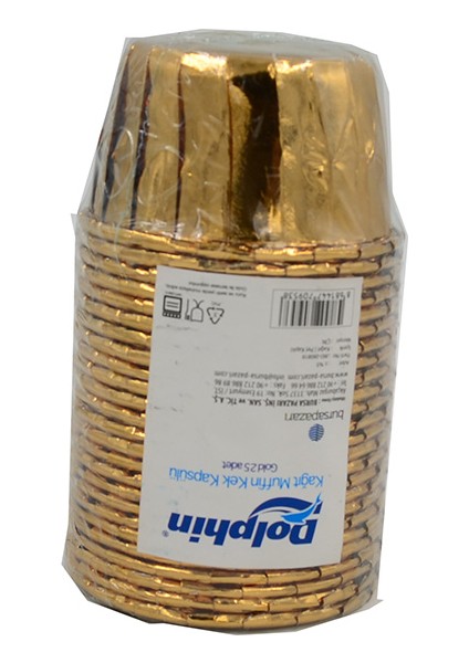 Gold Muffin Kek Kapsülü 25'li