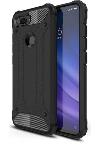 Xiaomi Mi 5x Kapak Çift Katmanlı Zırh Tank Kılıf - Siyah