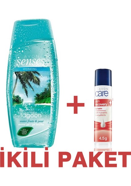 Senses Refreshing Lagoon Duş Jeli 250 ml + Dudak Balmı 4.5g