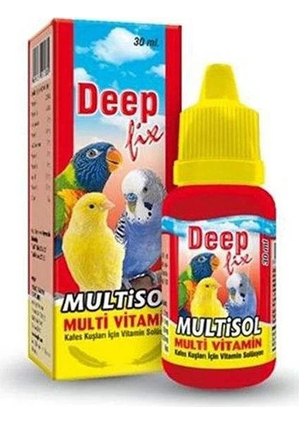 Deep-Fix Multisol - Kuş Multivitamini 30 ml