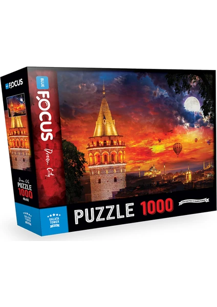 Blue Focus 1000 Parça Puzzle - Galata Kulesi