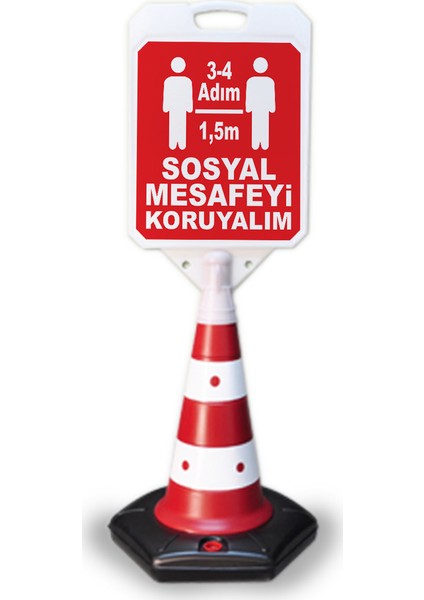 Sosyal Mesafe 1.5 Metre Uyarı Dubası