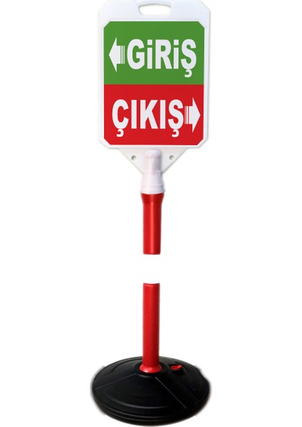 Giriş Çıkıs Temalı Reklam ve Bariyer Uyarı Dubası