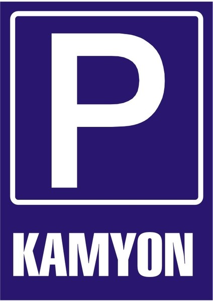 İzmir Serifgari (Park) Kamyon (Kendinden Yapışkanlı Etiket) 17,5 x 25 cm
