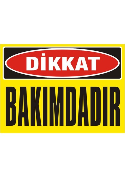 İzmir Serifgari Dikkat Bakımdadır (Kendinden Yapışkanlı Etiket) 17,5 x 25 cm
