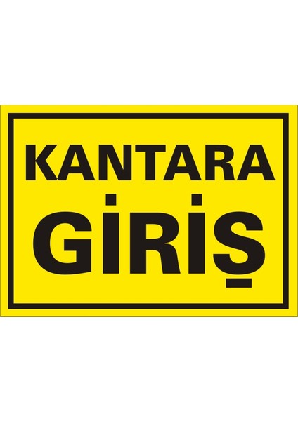 İzmir Serifgari Kantara Giriş (Kendinden Yapışkanlı Etiket) 17,5 x 25 cm