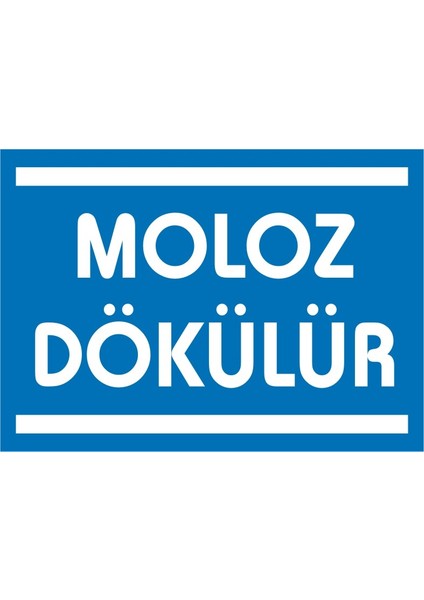 İzmir Serifgari Moloz Dökülür (Kendinden Yapışkanlı Etiket) 17,5 x 25 cm