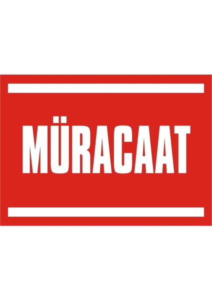 İzmir Serifgari Müracaat (Kendinden Yapışkanlı Etiket) 17,5 x 25 cm