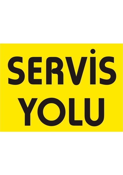 İzmir Serifgari Servis Yolu (Kendinden Yapışkanlı Etiket) 17,5 x 25 cm