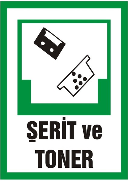 İzmir Serifgari Şerit Ve Toner 2.6 mm PVC Uyarı Levhası 17,5 x 25 cm