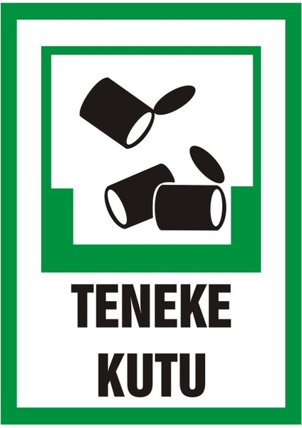 İzmir Serifgari Teneke Kutu (Kendinden Yapışkanlı Etiket) 17,5 x 25 cm