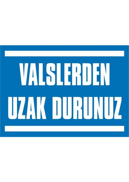 İzmir Serifgari Valslerden Uzak Durunuz (Kendinden Yapışkanlı Etiket) 17,5 x 25 cm