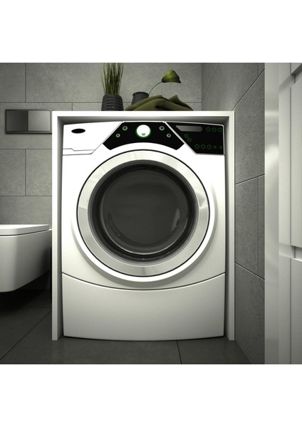 Erahome Mine Çamaşır Makinesi Alt Dolap Kapaksız Beyaz
