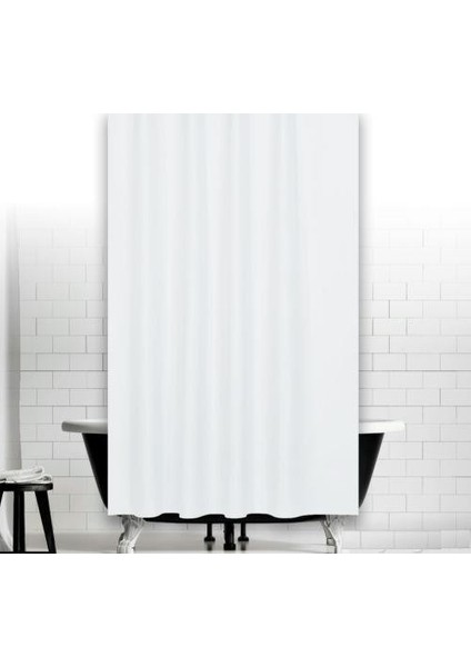 Jackline Banyo Duş Perdesi 0010 Beyaz Tek Kanat 1 x 120 x 200