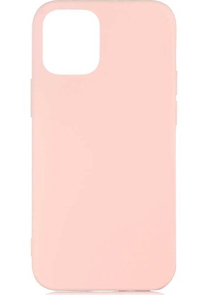 Apple iPhone 12 Pro Max Kılıf Lsr Lansman Görünüm Içi Süet Silikon Pembe
