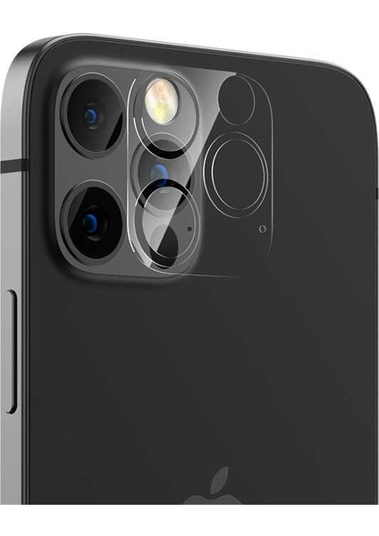 Apple iPhone 12 Pro Kamera Lens Koruyucu Cam Şeffaf
