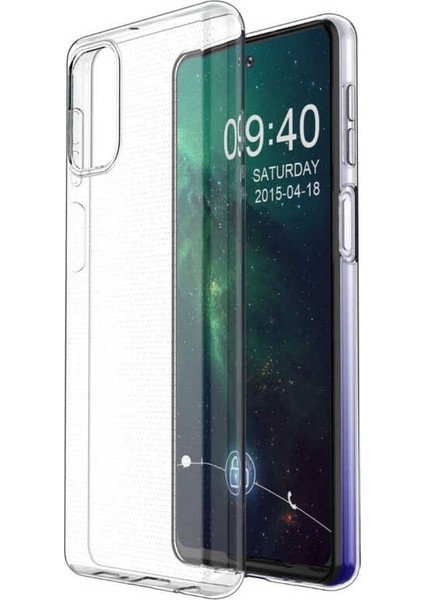 Samsung Galaxy M31S Kılıf Süper Silikon Arka Koruma Renksiz