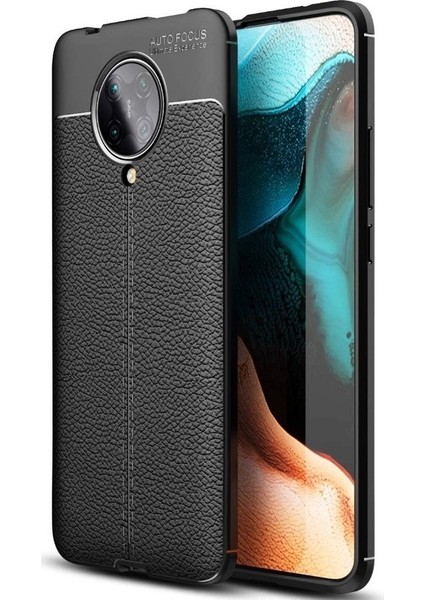 Xiaomi Poco F2 Pro Kılıf Niss Silikon + Full Kapatan Ekran Siyah