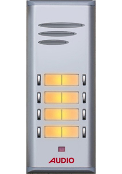 004845 E08 Çift Butonlu Zil Panel 8'li