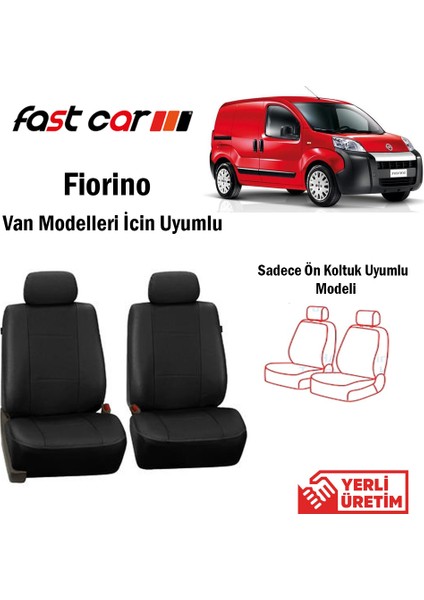 Fiorino Van Oto Koltuk Kılıfı Ön İki Koltuk İçin Siyah